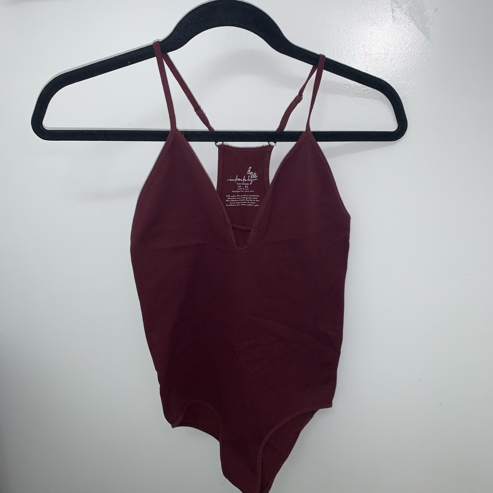 Burgundy Body Suit